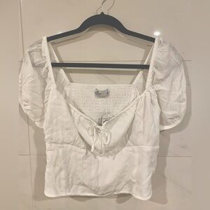White Hollister blouse